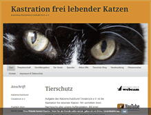 Tablet Screenshot of katzenschutzbund.com